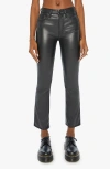 Mother The Insider Flood Jeans In Black - Black