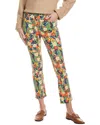 Mother The Insider Flood High-rise Cosmic Blooms Bootcut Jean In Blue
