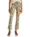 Mother The Insider Flood High-rise Cosmic Blooms Bootcut Jean In Cosmic Bloom