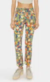 Mother The Insider Flood High-rise Cosmic Blooms Bootcut Jean In Multi