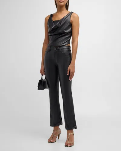 Mother The Insider Flood Jeans In Black - Black