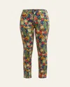 Mother The Insider Flood High-rise Cosmic Blooms Bootcut Jean In Cosmic Blooms