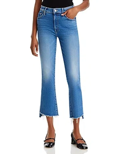 Mother The Insider High Rise Crop Jeans In Different In Different Strokes