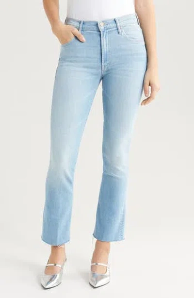 MOTHER MOTHER THE INSIDER HIGH WAIST FRAY HEM CROP BOOTCUT JEANS