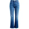 Mother The Insider High Waist Fray Hem Crop Bootcut Jeans In Whatever You Want