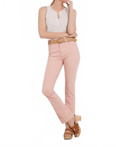 Mother The Insider Hover Jean In Peach Parfait In Pink