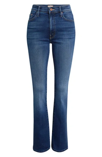 Mother The Insider Skimp High Waist Straight Leg Jeans In Blue