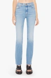 MOTHER THE INSIDER SNEAK FRAYED HIGH WAIST BOOTCUT JEANS