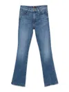 Mother `the Insider Sneak` Jeans In Azul