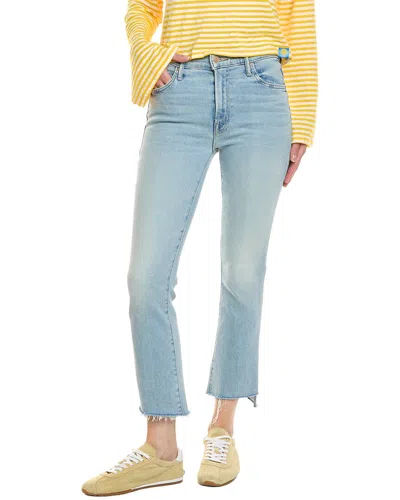Mother The Insider Step Fray Beaming Crop Jean In Blue