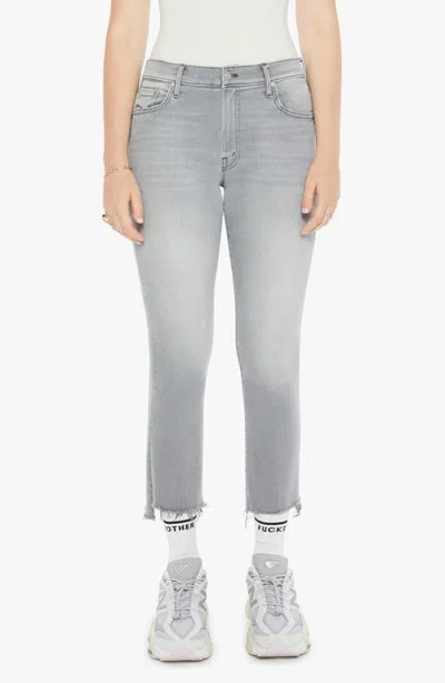 Mother Insider Crop Step Fray Pants In Noted