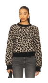 Mother The Itsy Crop Jumper Spotted At The Front Row Shirt In Multi