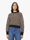Mother The Itsy Crop Jumper Spotted At The Front Row Shirt In Brown