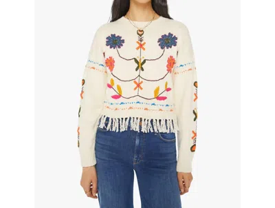 Mother The Itsy Jumper Fringe Sweater In Little Trinket In Multi
