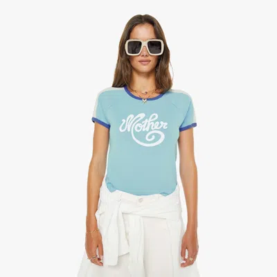 Mother The Itty Bitty Concert Racer Graphic T-shirt In Blue