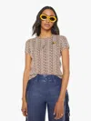 Mother The Itty Bitty Ringer Check It Cowboy T-shirt In Brown
