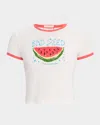 Mother Womens The Itty Bitty Logo-print Short-sleeve Cotton-jersey T-shirt Bad Seed