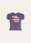 Mother The Itty Bitty Ringer Good Times Tee Shirt In Gds Good