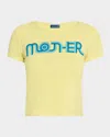 Mother The Itty Bitty Cotton Graphic Baby Tee In  Groove