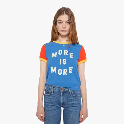 Mother The Itty Bitty Ringer Short-sleeve Text-print T-shirt In Multi