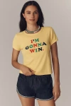 Mother Little Goodie Goodie Tee In Blue