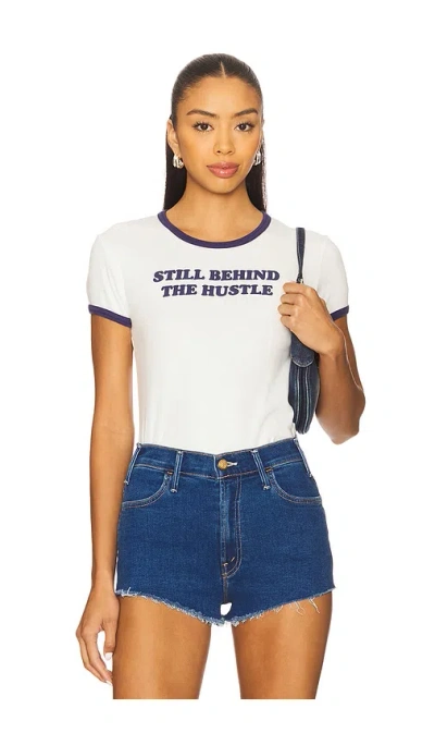 Mother The Itty Bitty Ringer Tee In Multi