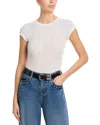 Mother The Itty Bitty Ringer Fluff T-shirt In White