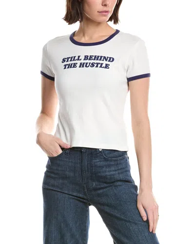 Mother The Itty Bitty Ringer T-shirt In White