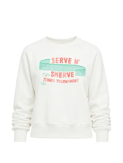 Mother The Itty Concert Graphic-print Sweatshirt In White