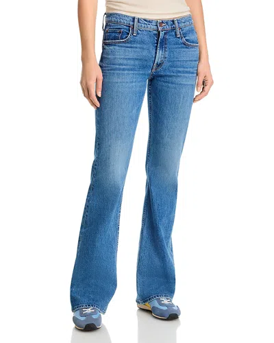Mother The Jinx Heel High Rise Jeans In Thrill Seeker In Blue