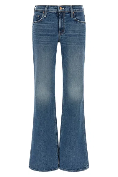 Mother Jinx High Waist Flared Denim Jeans In Blue