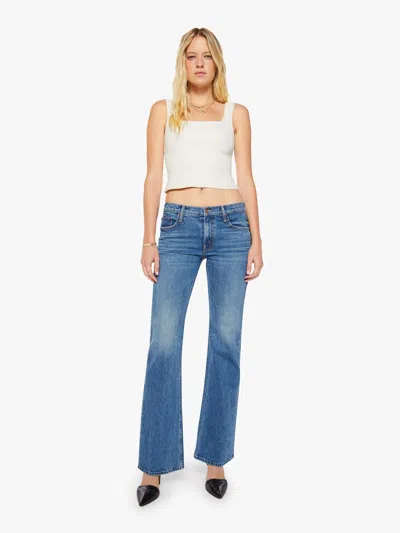 Mother The Jinx Heel Thrill Seeker Jeans In Blue