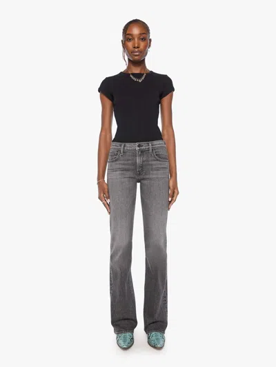 Mother The Jinx Sneak Cliffhanger Jeans In Grey