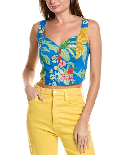 Mother The Juggler Corset Top In Blue