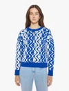 Mother The Jumper Face To Face Shirt In Blue, Size Large In Blue