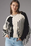 Mother The Jumper Slice Putting Two And Two Together Sweater In Black
