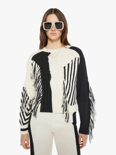 Mother The Jumper Slice Putting Two And Two Together Sweater In Black