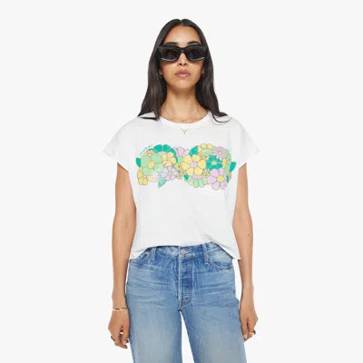 MOTHER THE KEEP ON ROLLING POCKET T-SHIRT FLOWER PATCH