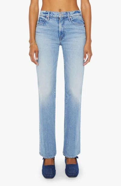 Mother The Kick High Waist Straight Leg Jeans In Never Let Go