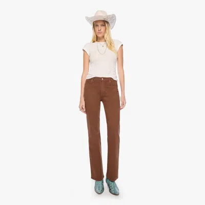 Mother The Kick It Bison Pants In Brown