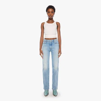 Mother The Kick It Double Sneak Finders Keepers Jeans In Blue