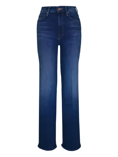 Mother The Kick It Five-pocket Jeans In Blue