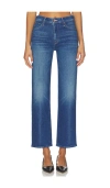 Mother The Kick It Flood Jeans In Blue