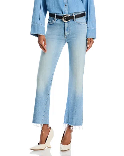 Mother The Kick It High Rise Ankle Fray Jeans In Can You Dig It