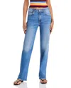 Mother The Kick It High Rise Bootcut Jeans In Fan Favorite In Blue