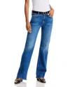 Mother The Maven Sneak Mid Rise Jeans In Grasping At Straws