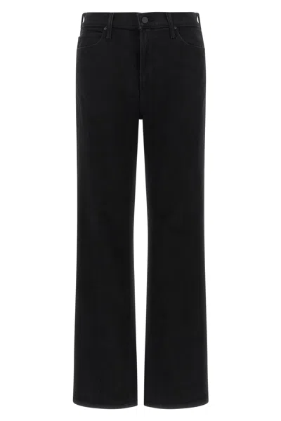 Mother High Waist Five Pocket Denim Jeans In Black
