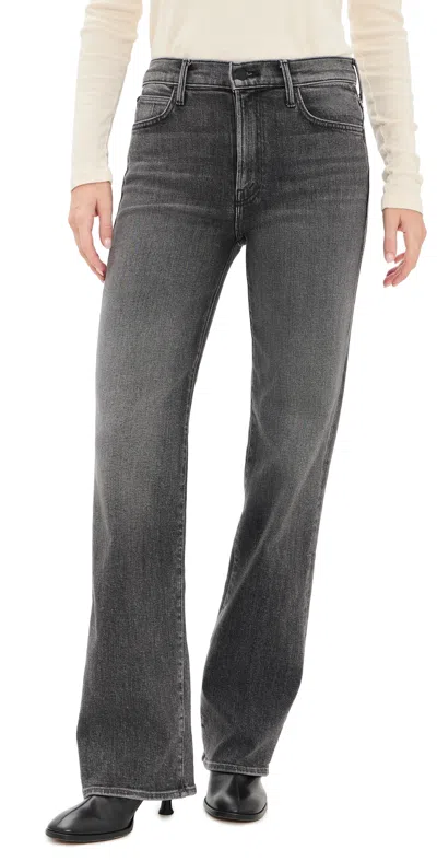 Mother The Kick It Jeans Cliffhanger In Black