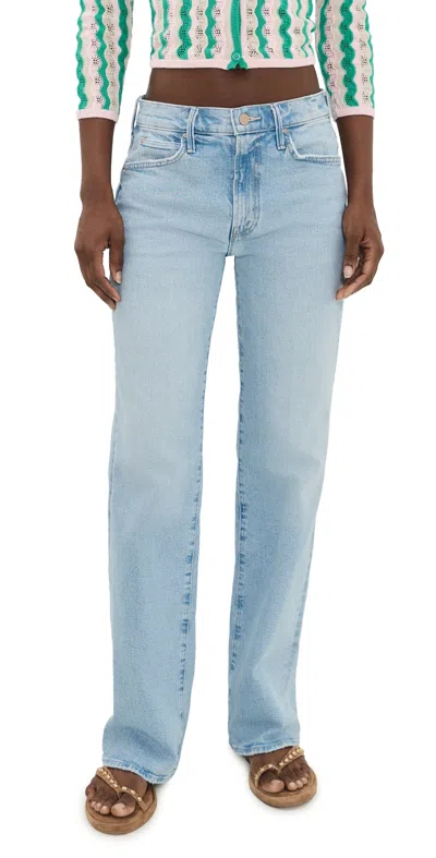 Mother The Kick It Jeans Fringe Benefits In Blue