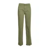 Mother The Kick It Jeans In Olive Green Denim